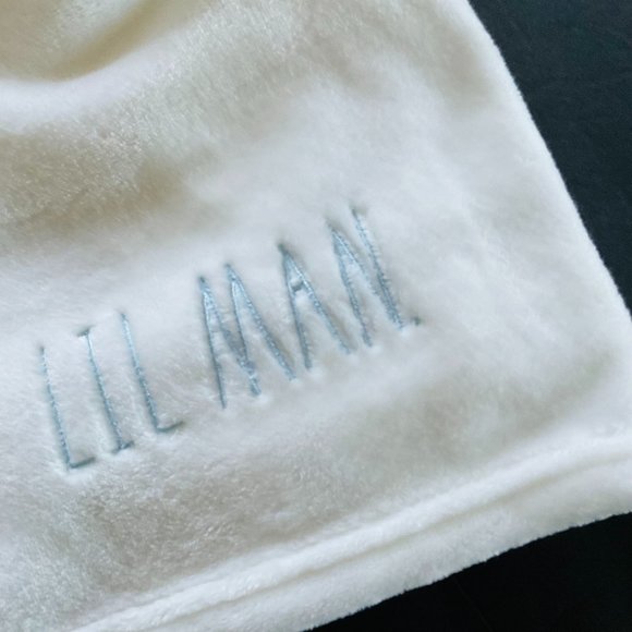 RAE DUNN BABY Plush Nursery "Lil Man" Blanket NWT - Picture 1 of 6